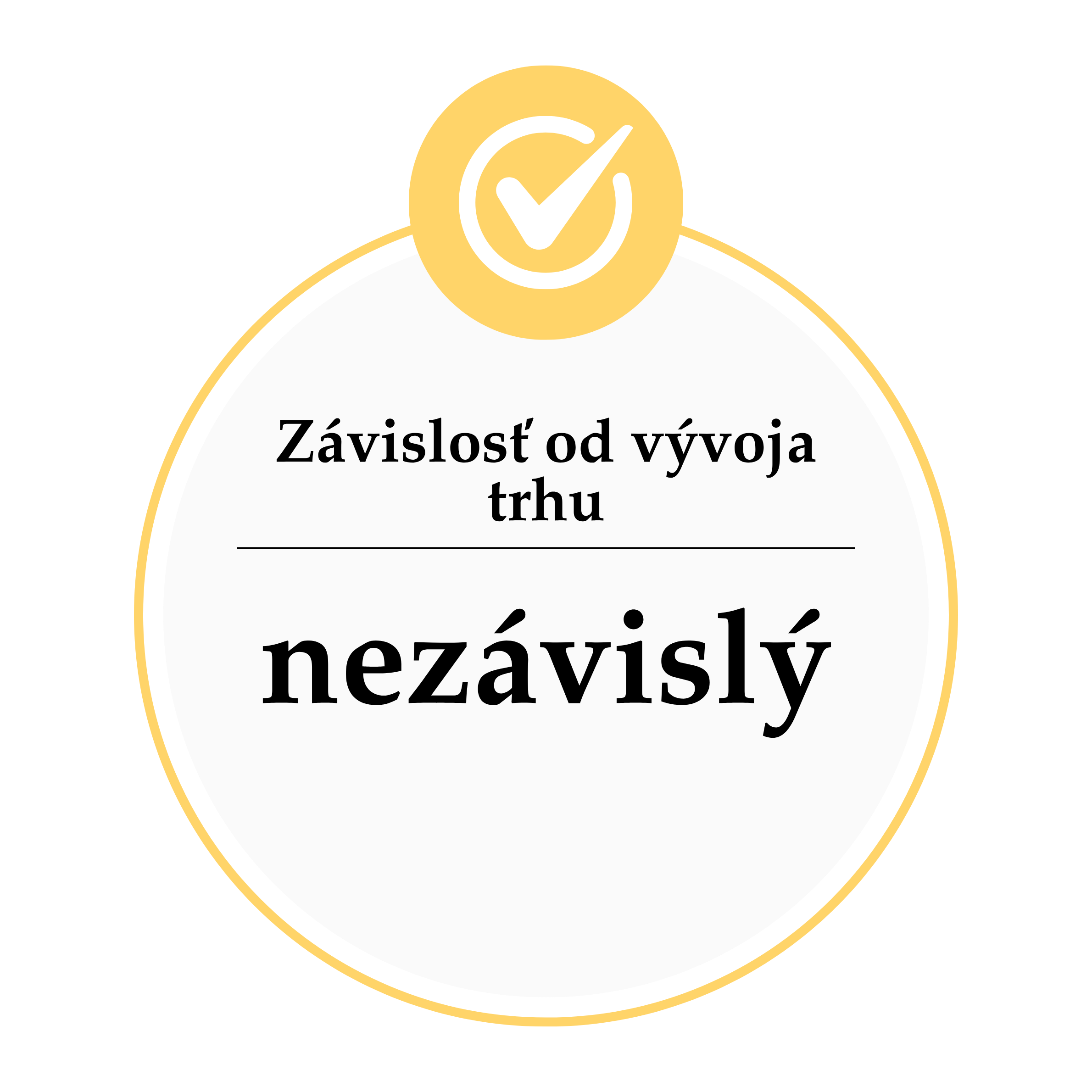Závislosť na domácom trhu-test
